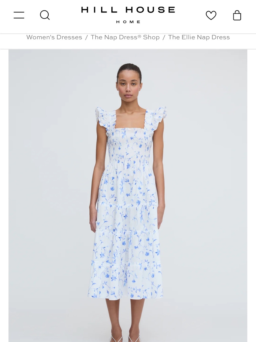 Hill House Blue Botanical Floral Ellie Nap Dress